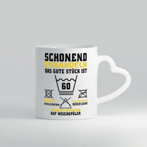 Schonen behandeln Wunschalter - Herzhenkel Tasse - Kaffeetasse / Geschenk / Familie
