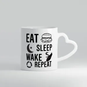 Wakeboard | Surfliebhaber | Surfer | Surferin - Herzhenkel Tasse - Kaffeetasse / Geschenk / Familie