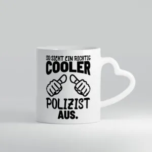 Richtig guter Kollege - Herzhenkel Tasse - Kaffeetasse / Geschenk / Familie