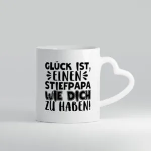 Stiefpapa wie dich | Stiefvater Tasse | Vatertag | Papa - Herzhenkel Tasse - Kaffeetasse / Geschenk / Familie