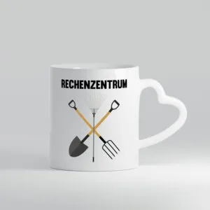 Rechenzentrum | Gärtner | Garten - Herzhenkel Tasse - Kaffeetasse / Geschenk / Familie