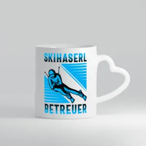 Skihaserl Betreuer | Sikfahrer - Herzhenkel Tasse - Kaffeetasse / Geschenk / Familie