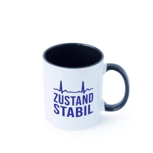 Zustand stabil | Herzschlag Farbige Tasse - Kaffeetasse / Geschenk / Familie