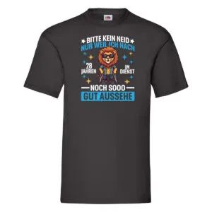 28 Jahre im Dienst | Arbeitsjubiläum | Arbeit T-Shirt Schwarz