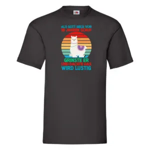 18. Geburtstag | 18 Jahre | Gut Schuf mich | Lama T-Shirt Schwarz