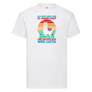 22. Geburtstag | 22 Jahre | Gut Schuf mich | Lama T-Shirt Weiß