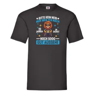 20 Jahre im Dienst | Arbeitsjubiläum | Arbeit T-Shirt Schwarz