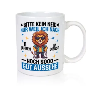 11 Jahre im Dienst | Arbeitsjubiläum | Arbeit - Tasse Weiss - Kaffeetasse / Geschenk / Familie