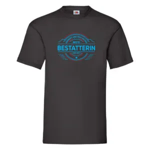 100 % Sicher: Bestatterin | Bestattung | Totengräberin T-Shirt Schwarz