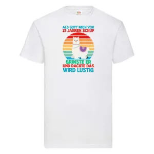 21. Geburtstag | 21 Jahre | Gut Schuf mich | Lama T-Shirt Weiß
