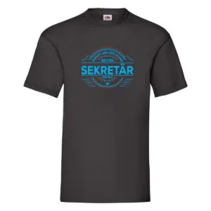 100 % Sicher: Sekretär | Büro T-Shirt Schwarz