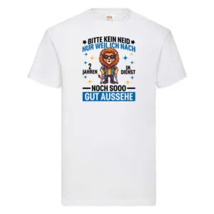 2 Jahre im Dienst | Arbeitsjubiläum | Arbeit T-Shirt Weiß