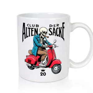 20. Geburtstag | 20 Jahre | Club der alten Säcke - Tasse Weiss - Kaffeetasse / Geschenk / Familie