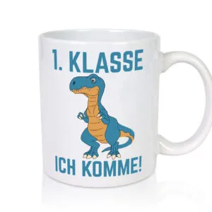 1. Klasse | Einschulung | Schüler | Grundschule - Tasse Weiss - Kaffeetasse / Geschenk / Familie