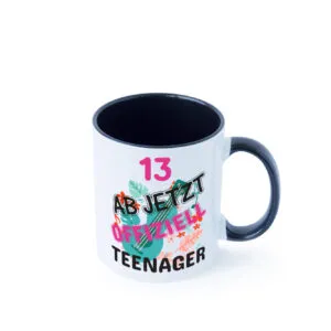 13. Geburtstag | Mädchen Tasse | Teenager Spruch Farbige Tasse - Kaffeetasse / Geschenk / Familie