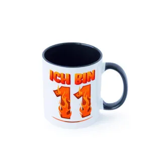 11. Geburtstag | 11 Jahre | Drache Farbige Tasse - Kaffeetasse / Geschenk / Familie