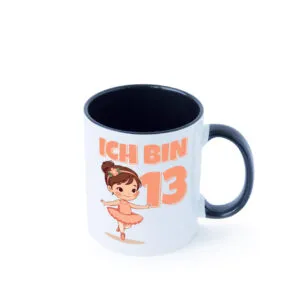 13 Geburtstag | 13 Jahre | Ballerina | Mädchen | Ballet Farbige Tasse - Kaffeetasse / Geschenk / Familie