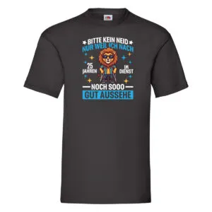 25 Jahre im Dienst | Arbeitsjubiläum | Arbeit v2 T-Shirt Schwarz