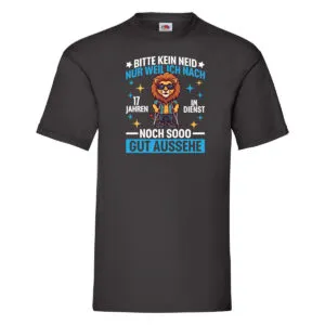 17 Jahre im Dienst | Arbeitsjubiläum | Arbeit v2 T-Shirt Schwarz