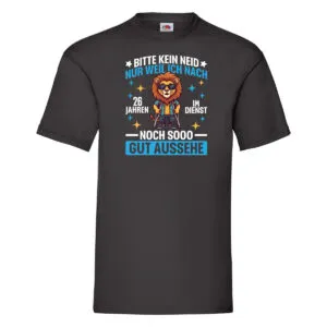 26 Jahre im Dienst | Arbeitsjubiläum | Arbeit v2 T-Shirt Schwarz