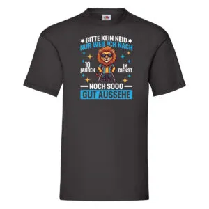 10 Jahre im Dienst | Arbeitsjubiläum | Arbeit v2 T-Shirt Schwarz