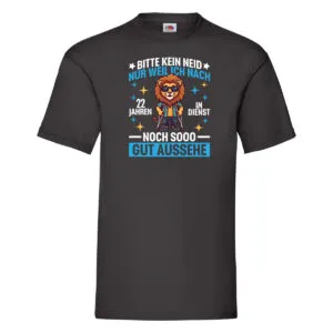 22 Jahre im Dienst | Arbeitsjubiläum | Arbeit v2 T-Shirt Schwarz