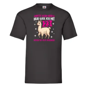 23. Geburtstag | 23 Jahre | Lama | gut aussehen v2 T-Shirt Schwarz