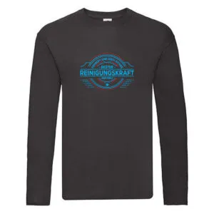 100 % Sicher: Reinigungskraft | Putzen | Putzfrau Long Sleeve Schwarz