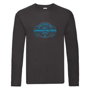 100 % Sicher: Zahnarzthelferin | Zahnmedizin Long Sleeve Schwarz