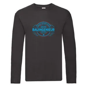 100 % Sicher: Bauingenieur | Ingenieur Long Sleeve Schwarz