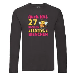 27. Geburtstag | Flottes Bienchen | 27 Jahre Long Sleeve Schwarz