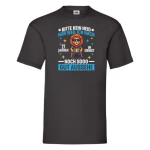 27 Jahre im Dienst | Arbeitsjubiläum | Arbeit v2 T-Shirt Schwarz