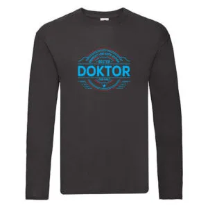 100 % Sicher: Doktor | Doktorand | Doktortitel Long Sleeve Schwarz