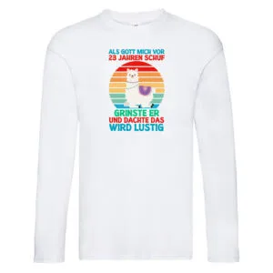 23. Geburtstag | 23 Jahre | Gut Schuf mich | Lama v2 Long Sleeve Weiß