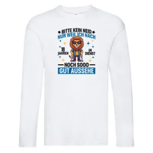 18 Jahre im Dienst | Arbeitsjubiläum | Arbeit Long Sleeve Weiß