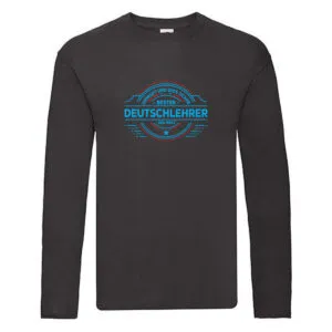 100 % Sicher: Deutschlehrer | Lehrer | Schule Long Sleeve Schwarz