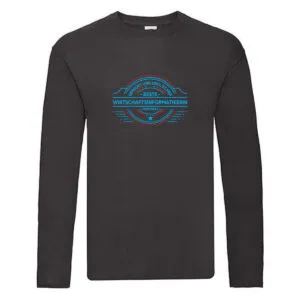 100 % Sicher: Wirtschaftsinformatikerin | Informatikin Long Sleeve Schwarz
