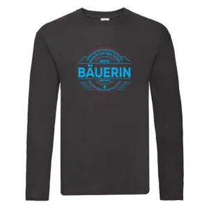 100 % Sicher: Bäuerin | Bauernhof | Landwirtschaft Long Sleeve Schwarz