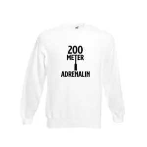 200 Meter Adrenalin v2 Sweatshirt Weiß