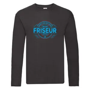 100 % Sicher: Friseur | Frisör Long Sleeve Schwarz