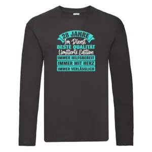 28 Jahre im Dienst | Jubiläum | Arbeit Long Sleeve Schwarz