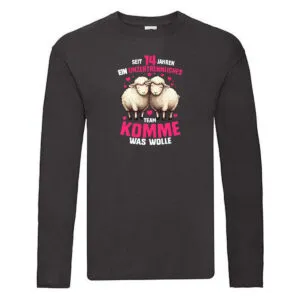 14 Jahre Verheiratet | 14 Jahre ein Team | Ehepaar Long Sleeve Schwarz