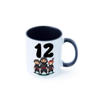 12. Geburtstag | 12 Jahre | Ninja Farbige Tasse - Kaffeetasse / Geschenk / Familie