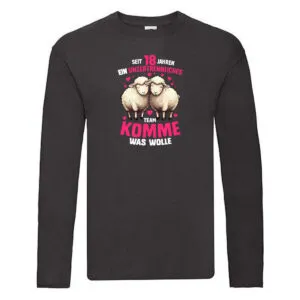 18 Jahre Verheiratet | 18 Jahre ein Team | Ehepaar Long Sleeve Schwarz