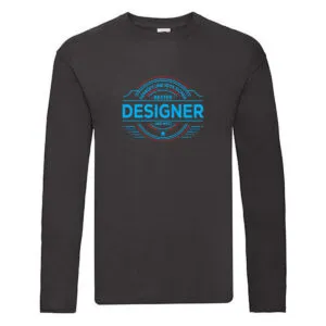 100 % Sicher: Designer Beruf | Mode Long Sleeve Schwarz