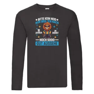 18 Jahre im Dienst | Arbeitsjubiläum | Arbeit Long Sleeve Schwarz