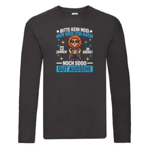 23 Jahre im Dienst | Arbeitsjubiläum | Arbeit Long Sleeve Schwarz