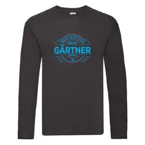 100 % Sicher: Gärtner | Gartenbau Long Sleeve Schwarz