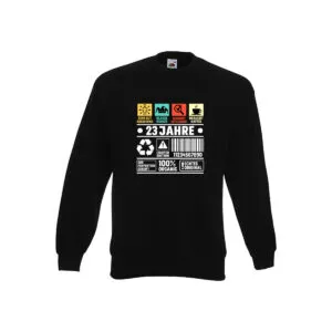 23. Geburtstag | 23 Jahre | Humor | Limited Edition v2 Sweatshirt Schwarz