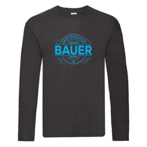 100 % Sicher: Bauer | Bauernhof | Landwirtschaft Long Sleeve Schwarz